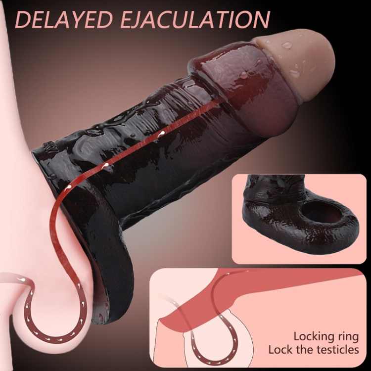 WATCH VIDEO / Black Penis Sleeve- S8105 (Black)