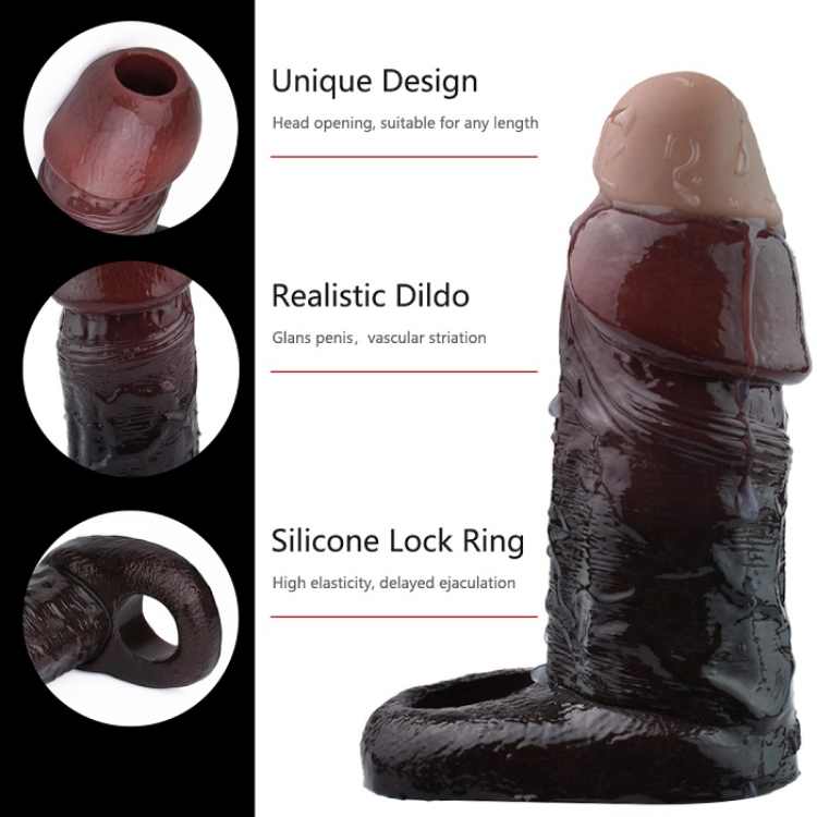 WATCH VIDEO / Black Penis Sleeve- S8105 (Black)