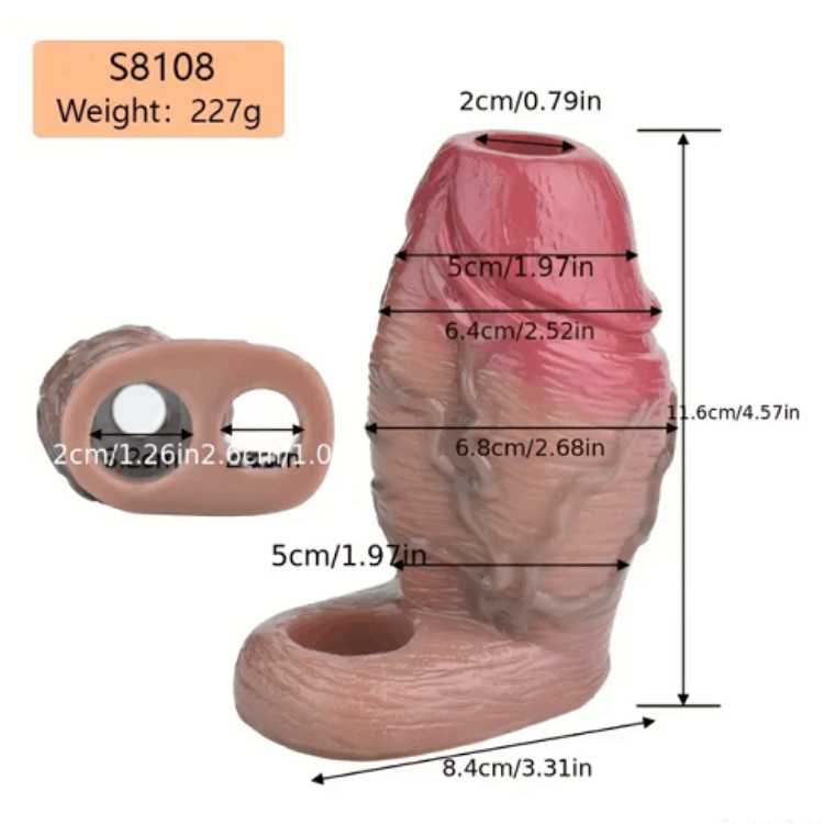 Thick Penis Sleeve- Model S8108 (Skin)