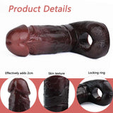 WATCH VIDEO / Black Penis Sleeves - S8106(Black)