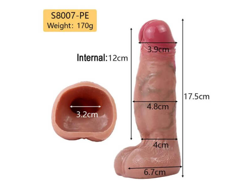 5 Size Realistic Penis Sleeve Penis Extender WATCH VIDEO Before Buy