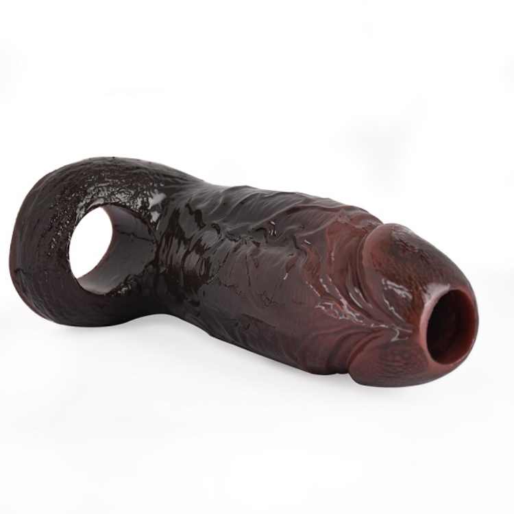 WATCH VIDEO / Penis sleeves - Black Penis Sleeves  S8103 (Black)