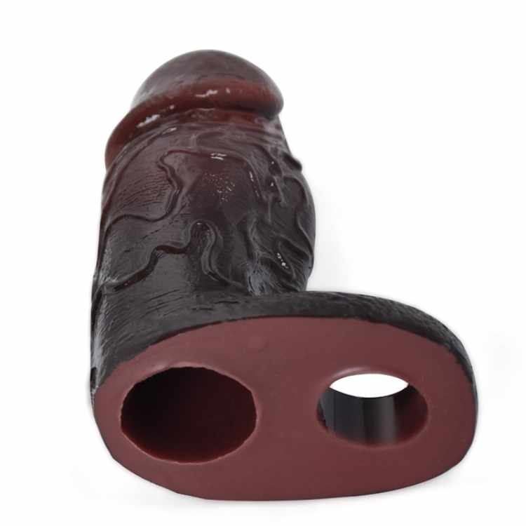 WATCH VIDEO Black Penis Sleeve- S8110 (Black)