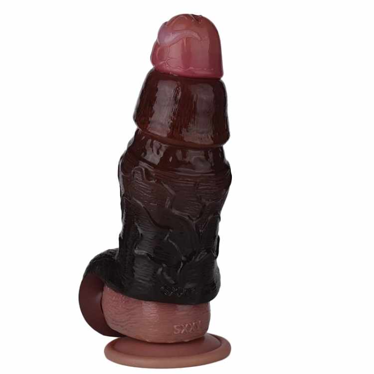 WATCH VIDEO Black Penis Sleeve- S8110 (Black)