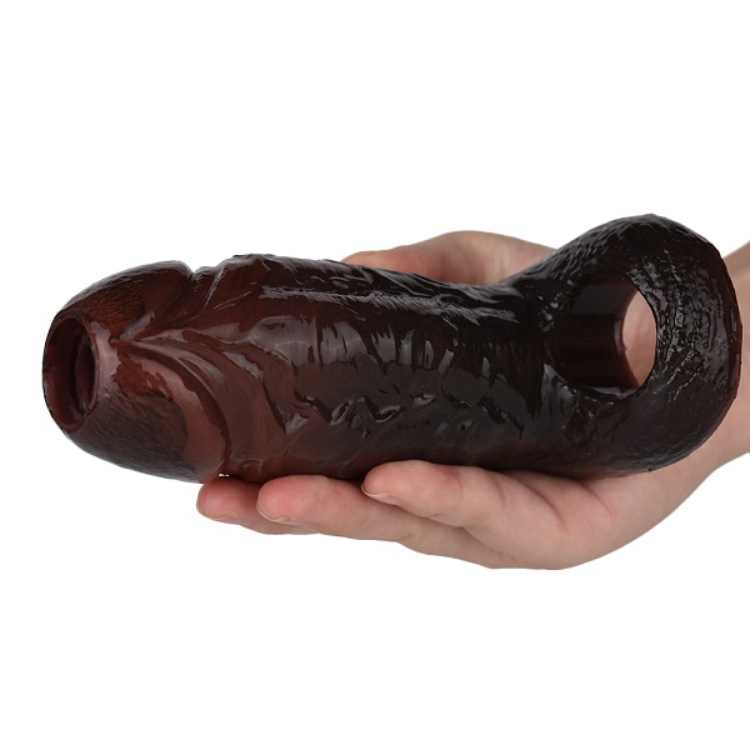 WATCH VIDEO / Penis sleeves - Black Penis Sleeves  S8103 (Black)