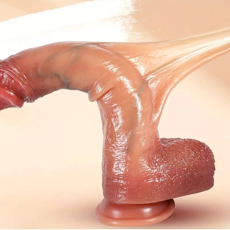 2024 - Sliding Foreskin Super Skin Realistic Dildo Harness Optional (Fast Free Shipping)