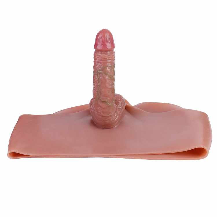 WATCH VIDEO, Hallow Strap On Dildo Boxer Penis Sleeve Penis Enlarger Extender for Men